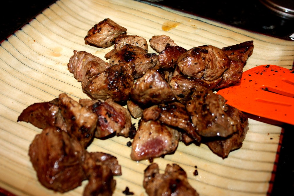 Oh yeah, and there was steak! Pan seared, medium. 