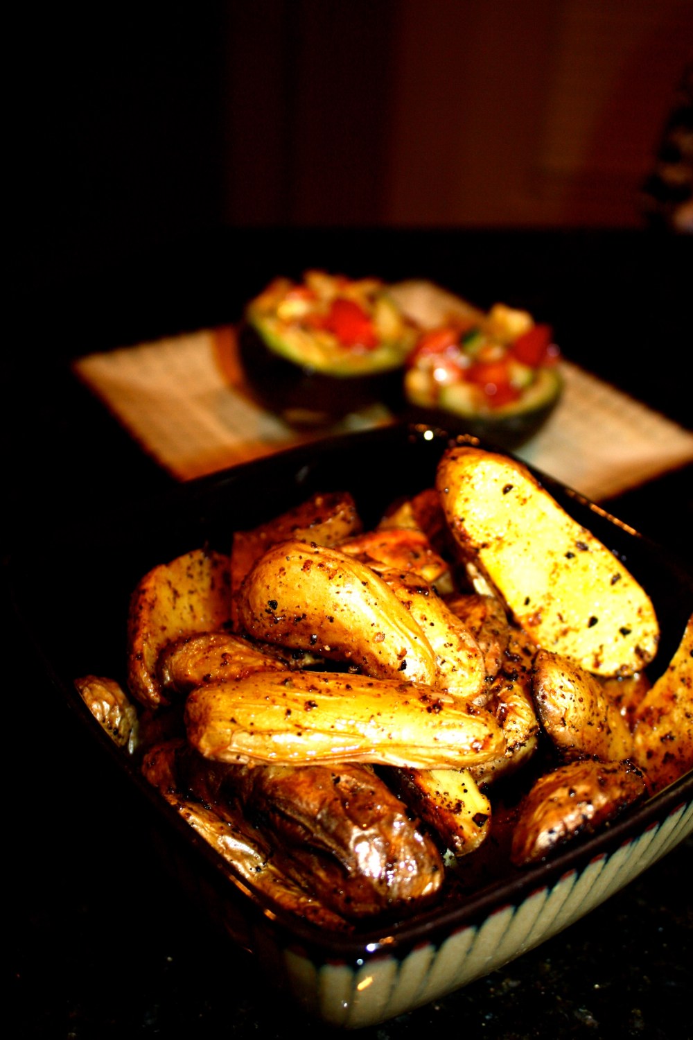 roasted cajun fingerling potatoes