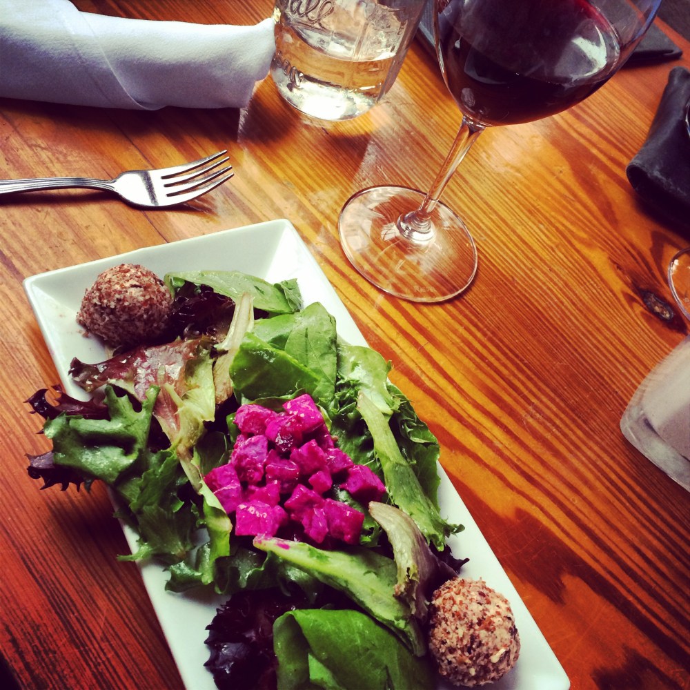 fuel sweat grow: the local goat cheese salad