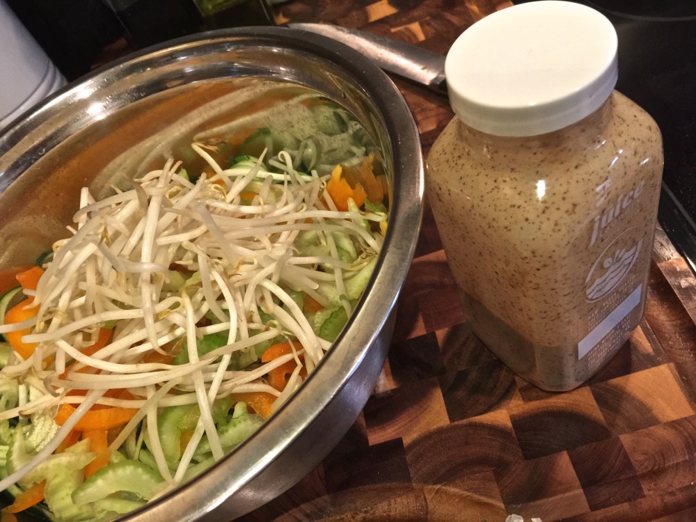 fuel sweat grow: cucumber thai noodle salad