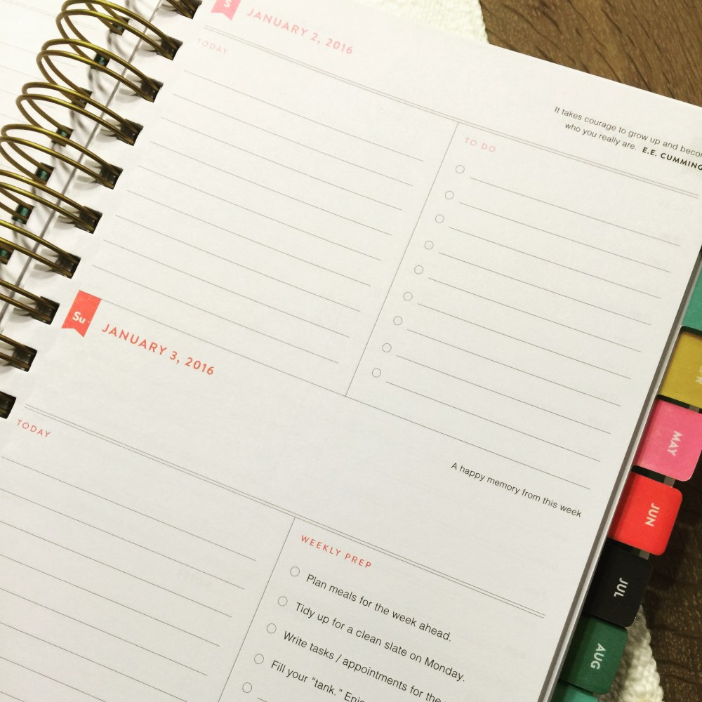 fuel sweat grow: Emily Ley Planner